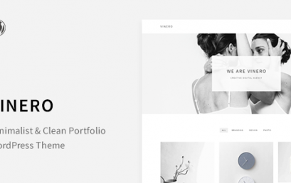 Vinero – Very Clean and Minimal Portfolio theme wordpress sạch